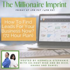 The Kornelia Stephanie Show: How To Find Leads For Your Business Now? (72 Hour Plan) with Rise and Be Rich