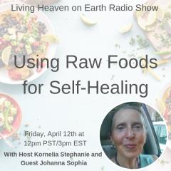 The Kornelia Stephanie Show: Using Raw Foods for Self-Healing
Prof. Johanna Sophia talks about her coaching strategy "EASY*FUN*RAW- Self Healing w/Foods"