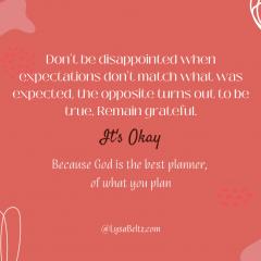 The Unshakeable Living Show with Lysa Beltz: Where We Help You Be Supernaturally and Divinely Unshakeable - with Lysa Beltz: Expectations: Friend or Foe?