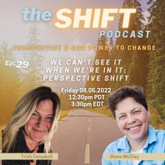 the SHIFT Podcast with Trish Campbell & Diane McClay: Perspective & Our Power to Change: Ep. 29 - We Can't See It When We're in It: Perspective Shift
